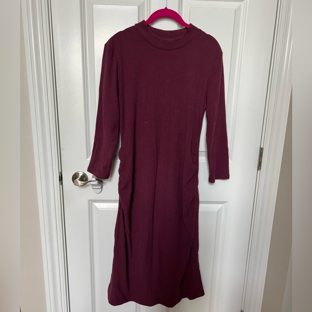 Old Navy Maternity Ribbed Mock Neck Sweater Dress